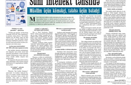 Simuzər Qafarovanın məqaləsi “Azərbaycan müəllimi” qəzetində dərc olunub